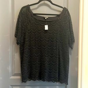Talbots NWT black top